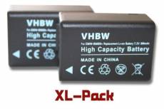 vhbw 2 Batteries 800mAh Appareil Photo Panasonic Lumix