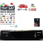 RECEPTEUR TNT PAR SATELLITE TNTSAT OPTEX ORS 9990-HD + CARTE TNTSAT VALABLE 4 ANS