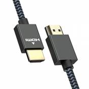 BRTech Câble HDMI 4K 2m Câble HDMI 2.0 Haute Vitesse