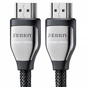 Zeskit Câble HDMI 1m (4K 60Hz HDR UHD 4:4:4) - HDCP
