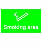 signslab ma04729r Panneau de sécurité"Zone fumeur",