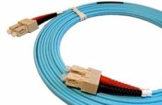 Cables UK SC/SC Duplex 50/125 OM3 Fibre Bleu 0,5 m