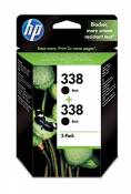 HP 338 CB331EE pack de 2, cartouche d'encre Authentique, imprimantes HP Photosmart et HP Photosmart Pro, HP PSC, HP OfficeJet et HP DeskJet, Noir