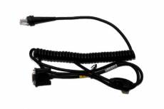 Honeywell RS232 Cable, coiled, black +5V signals, DB9