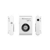 Wewoo Lecteur MP3 IPX8 de musique avec clips et écouteursSupport FMMémoire 8 Go blanc