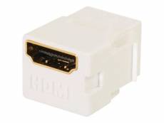 C2G Snap-In HDMI Keystone Insert Module - Prise modulaire - HDMI - blanc