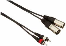 Accu Cable AC-2XM-2RM/5 Câble 2 x XLR mâle/2 x RCA