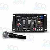 Table de mixage - 4 Voies - 7 Canaux USB/MP3 + Microphone