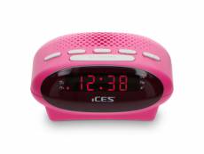 Ices icr-210 pink -radio reveil fm, rose ICR-210 Pink