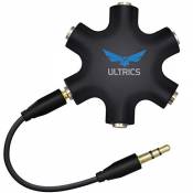 ULTRICS Répartiteur Audio 5 Casques, 3,5 mm Mâle