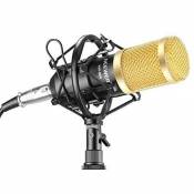 Neewer NW-800 Microphone Enregistrement Studio Radio Kit Inclus (1) Microphone à Condensateur Professionel Noir + (1) S Neewe