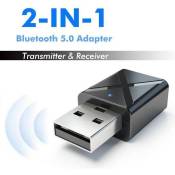Bluetooth 5.0 Audio Transmetteur Mini 3.5mm AUX Adaptateur