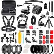 Navitech 60-en-1 kit D'accessoires pour Caméras d'action