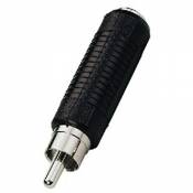Monacor nta-176 RCA 6.3 mm Black, Metallic Cable Interface/Gender