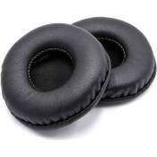 vhbw coussinets oreillettes de protection noir 2.8cm