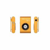 Wewoo Lecteur MP3 IPX8 de musique avec clips et écouteursSupport FMMémoire 8 Go Orange