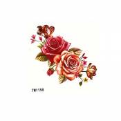 Just Fox – Tatoo temporaire Rose Fleurs Amour 160