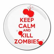 Keep Calm and Kill Zombies - Miroir compact rond de
