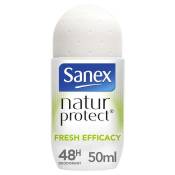 SANEX Déodorant naturel Natur Protect Fresh efficacité 48h Bambou bille - 50 ml