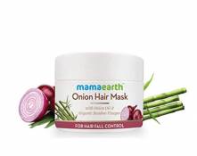 Mamaearth's Onion Hair Mask for Hairfall Control with