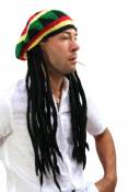 WIG ME UP - Bonnet avec Dreadlocks (Bob Marley, Rastafari)