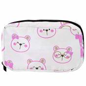 TIZORAX Cosmetic Bags Shy Bubbies In Pink Bow Handy