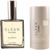 Clean For Homme Classic Set Eau de Toilette 60 ml/Déodorant