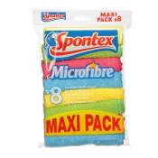 SPONTEX Microfibre Maxi Pack 8 lavettes