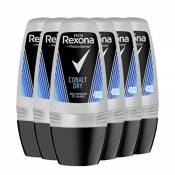 Rexona Cobalt Lot de 6 déodorants roll-on Homme 50