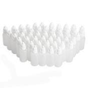 25PCS 10ML White Plastic Empty Squeezable Dropper Bottles