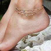 Jovono Bracelet de cheville pour femme et fille