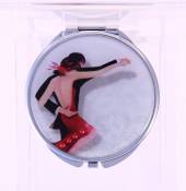 Maranda Elegance Tango Miroir compact rond avec cristal