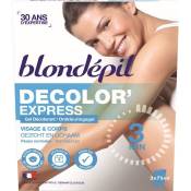 BLONDEPIL Gel décolorant Decolor'express - Pour corps et visage - 2 x 75 ml