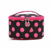 Cylinder Cosmetic Bag_Portable Dot Cylinder Cosmetic