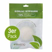 Éponge Konjac Pur, pour tous les types de peau (Pack