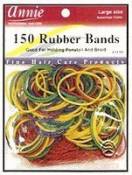 Annie Rubber Bands. Assorted Colour . 150pcs