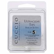 Cuccio Pro Ultraclear Tips 5 par for Women 50 Clous en Acrylique 50 Unités