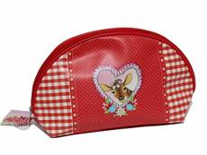 Kinder Kulturtasche Alpenglück Bambi 2 Farben (rot)