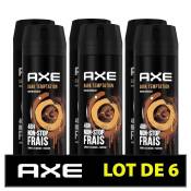 AXE Déodorant Homme Bodyspray Dark Temptation - 48h de Fraîcheur Non-Stop - Antibactérien - Lot de 6 x 200 ml - 1,2 L