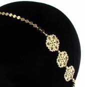 Sunshine : Headband élastic Rosaces Doré à l'or