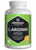 Vitamaze® L-Arginine 4500 mg en Fort Dosage, 360 Gélules,