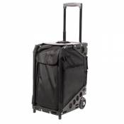 Valise Trolley tabouret coiffure multipoches, tissu