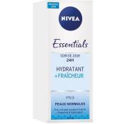 NIVEA Visage Soin de jour Hydratant Fraîcheur - Pour peaux normales à mixtes