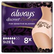 Always Discreet Boutique Lot de 8 slips pour incontinence