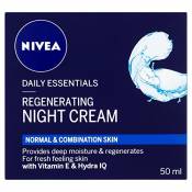 Nivea Daily Essentials Regenerating Night Cream, 50ml