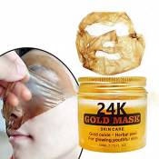 Masque Facial Or 24K, KISSION Or Tear-Pull Masque Hydratant