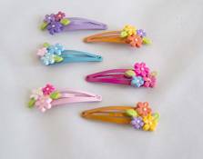 Pack de 12 épingles à chignon fleurs en couleurs
