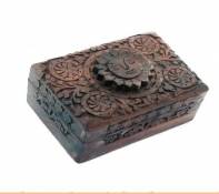 Tarot – Boîte à bijoux – Sculpture sur bois –