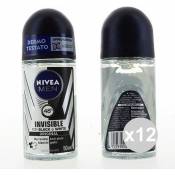 Set 12 NIVEA Nouveau Hommes Déodorant Roll On 50 parfum noir et blanc pour le corps
