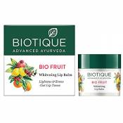 Biotique Fruit Whitening Lip Balm Lightens and Evens-Out